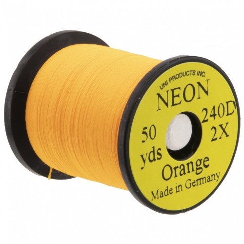 Uni Neon Tying Thread 1/0 50 Yards (Pack 20 Spools) Orange Fly Tying Threads (Product Length 50 Yds / 45.7m 20 Pack)